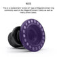 A vibrant purple MagnetiConnect Ring phone case equipped with a small but powerful magnet, ensuring your phone stays securely attached to any magnetic surface. (DermLite)